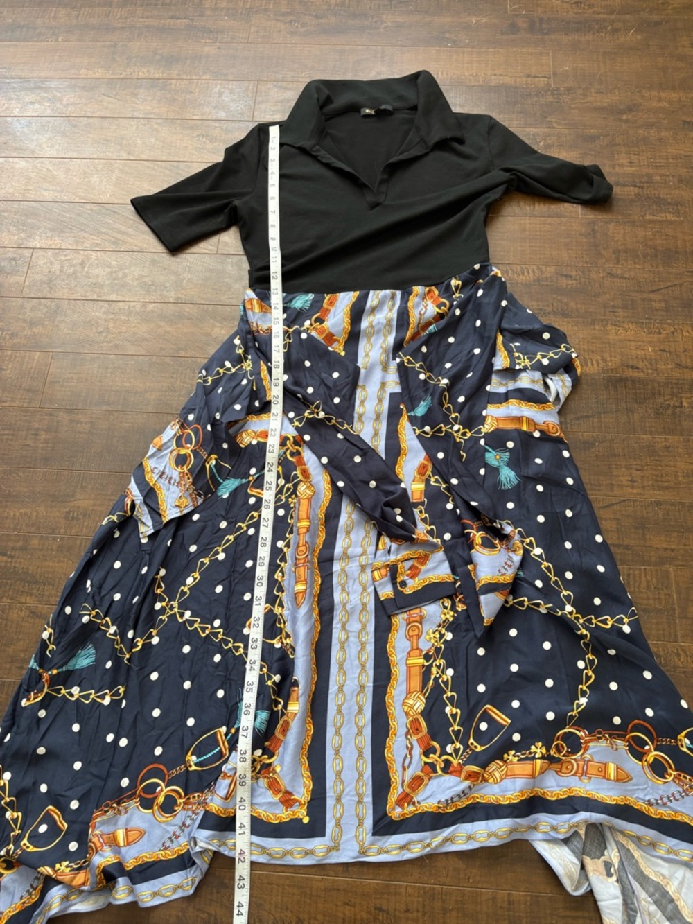 Maje Raprichaine Mixed Media Hankerchief midi dress - Picture 12 of 16